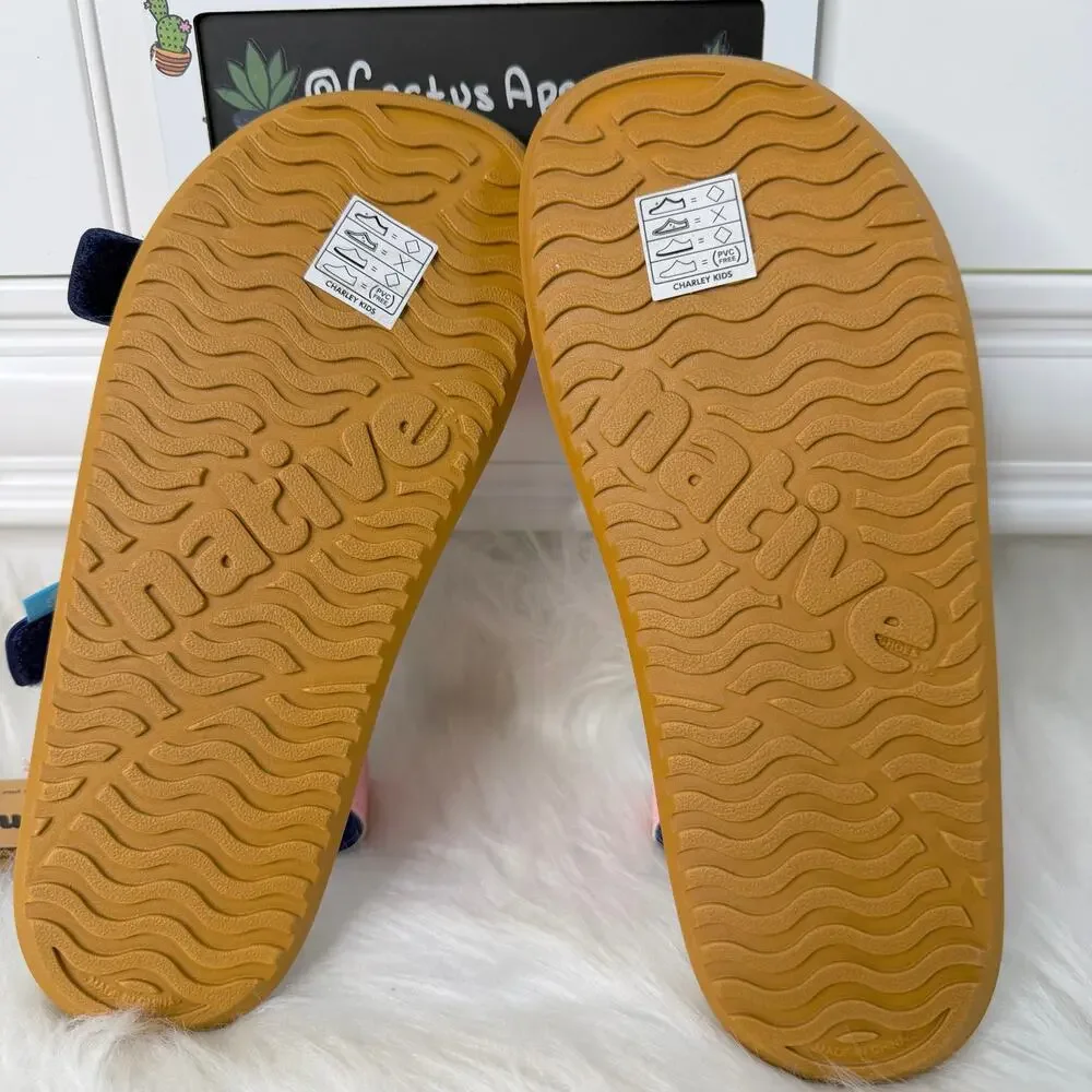 New Native Charley Lightweight Velcro Sandals Size J3